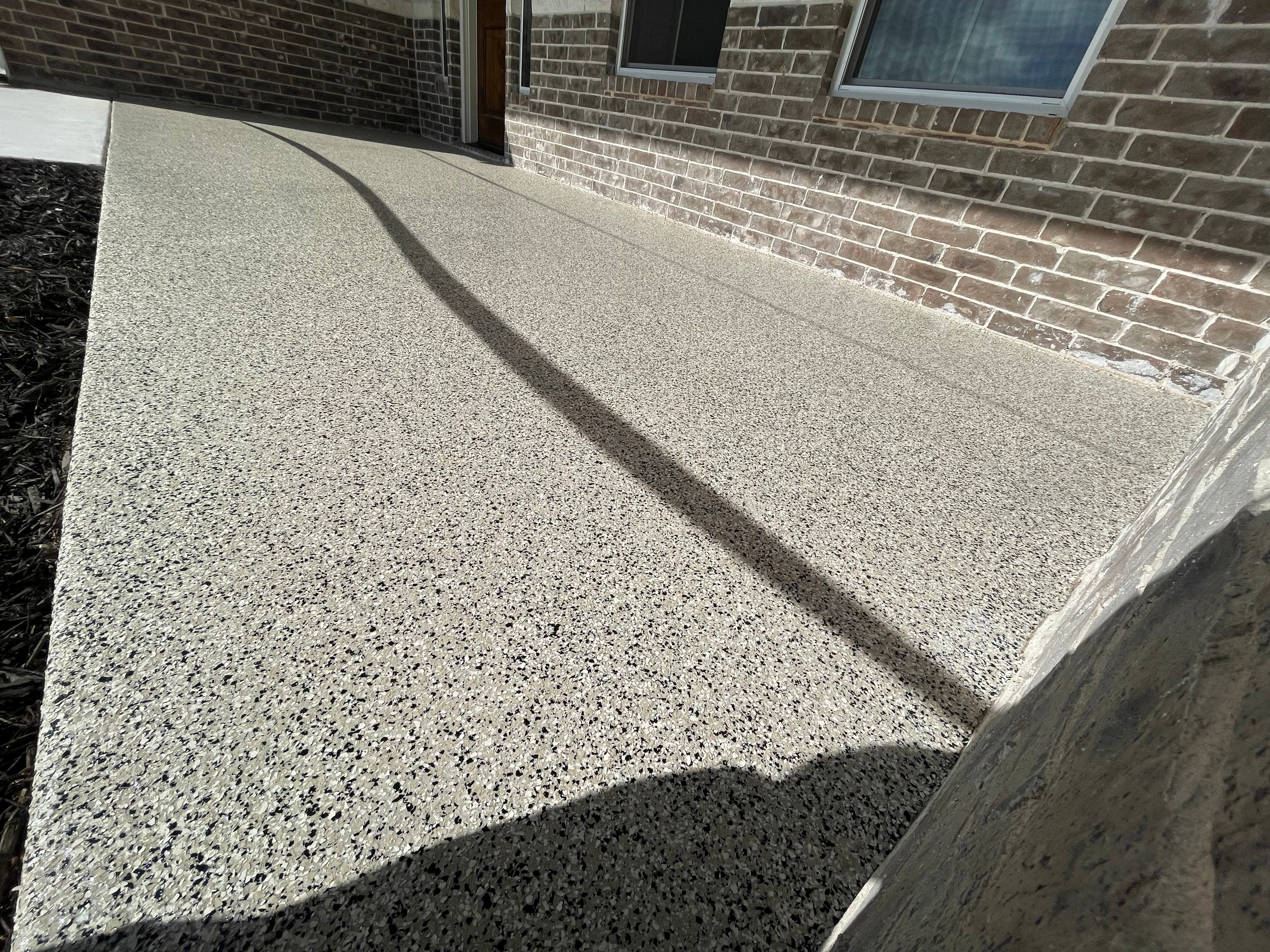 Cream Flake Brick Porch