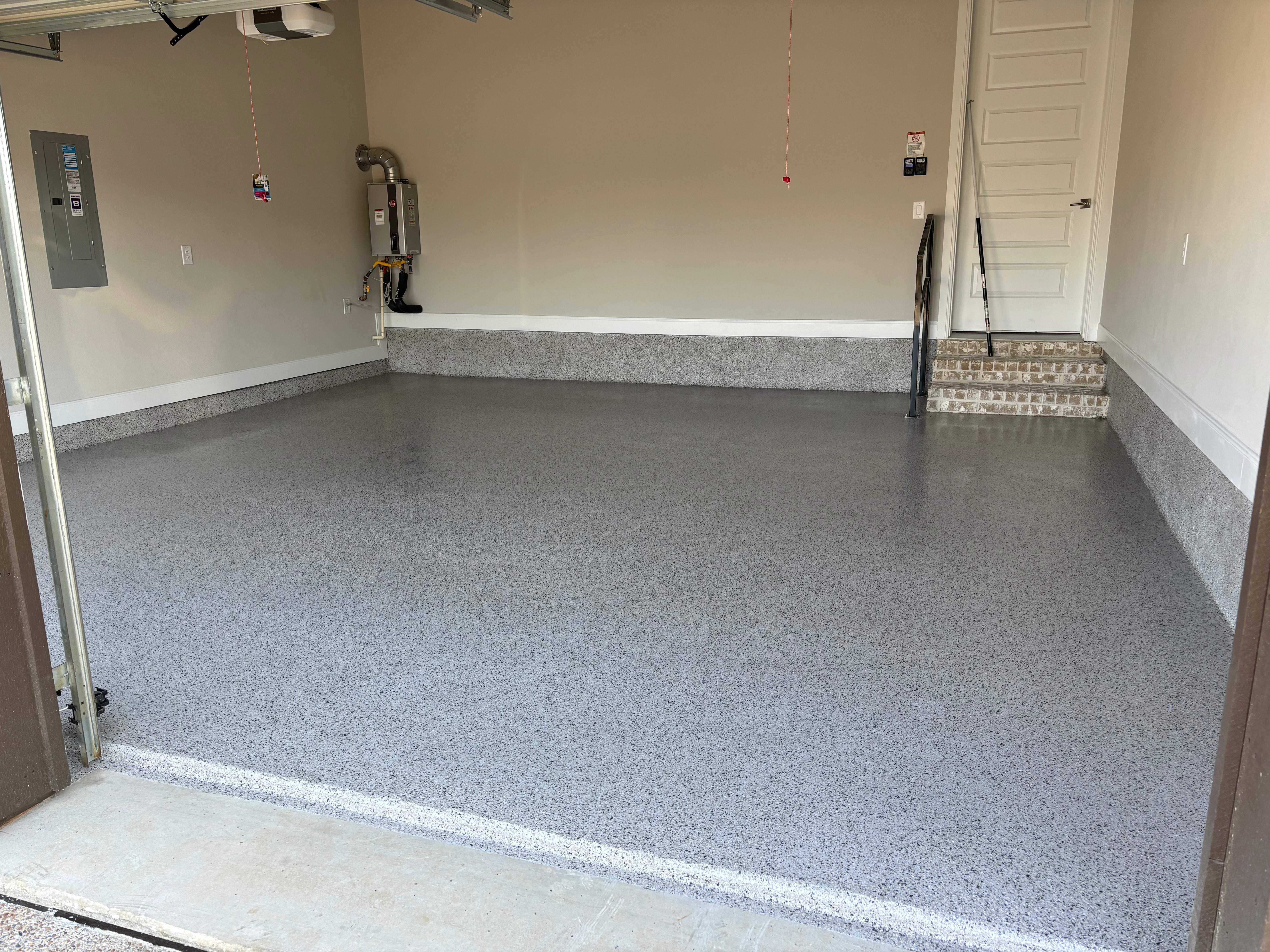 Light Gray Coved Base Garage