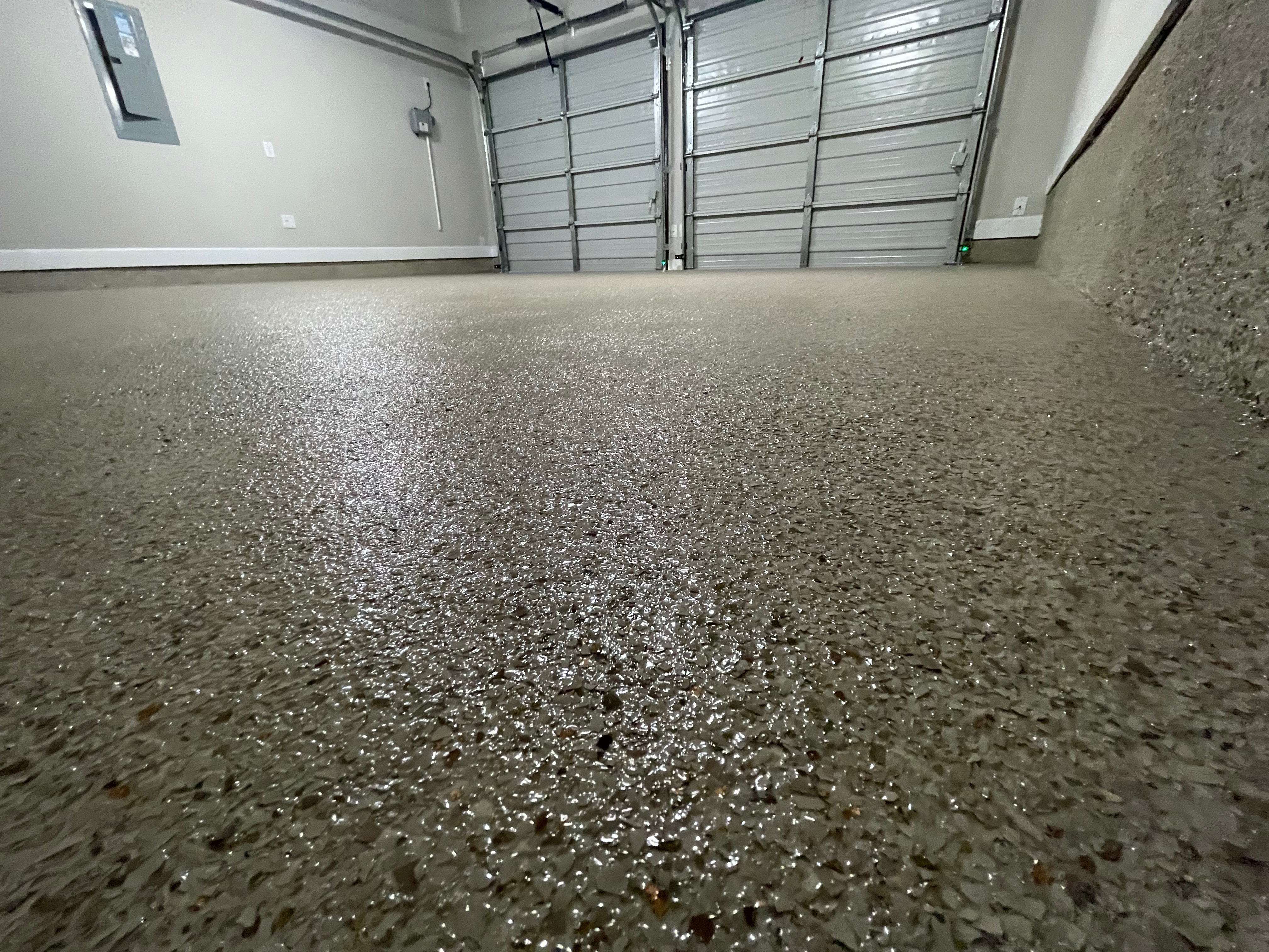 Warm Tan Flake Garage